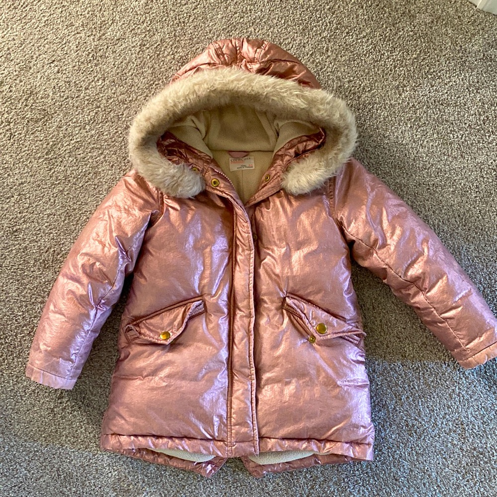 Crewcuts kids metallic winter jacket